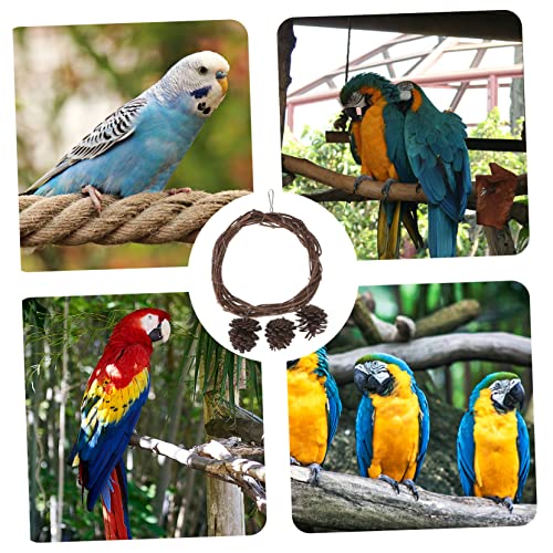 Didiseaon Hängende Vogelschaukel für Sittiche Natürliches Kletterspielzeug aus Hochwertigem Material für Vogelkäfige Fördert Intelligenz und Balance Langlebig und Sicher Didiseaon Hängende Vogelschaukel für Sittiche Natürliches Kletterspielzeug aus Hochwertigem Material für Vogelkäfige Fördert Intelligenz und Balance Langlebig und Sicher von Didiseaon