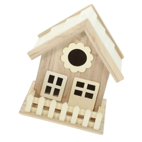 Didiseaon Hängendes Vogelhaus aus Holz Dekoratives für Garten und Langlebige Nistgelegenheit mit Großem Innenraum und Trogstütze Didiseaon Hängendes Vogelhaus aus Holz Dekoratives für Garten und Langlebige Nistgelegenheit mit Großem Innenraum und Trogstütze von Didiseaon