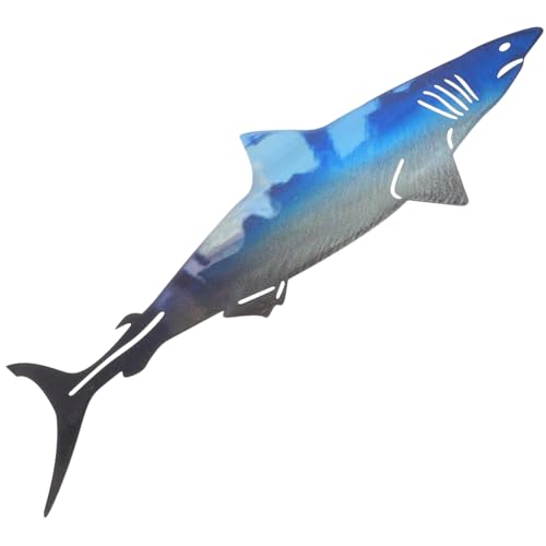 Didiseaon Hai-wandbehang Aus Schmiedeeisen Ästhetische Raumdekoration Gefälschtes Aquarium-aquariumspielzeug Spiegelwand Wandkunst Mit Tropischen Blättern Dekorativ Süßes Zimmerdekor Quaste von Didiseaon