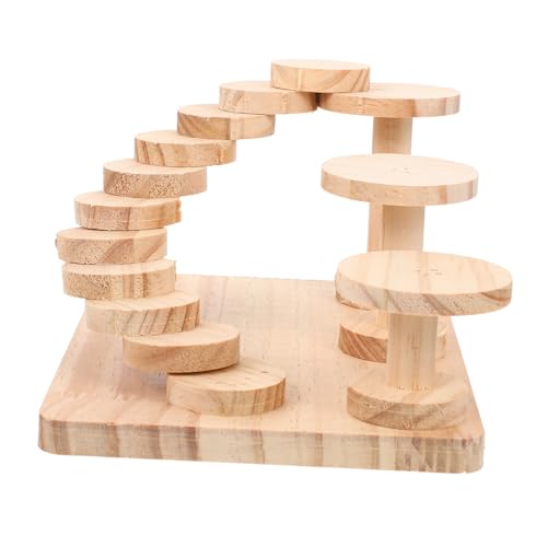 Didiseaon Hamster Kletterleiter aus Holz mit Plattform Natürliche Meerschweinchen Spielzeugbrücke Sichere Glatte Oberfläche Vielseitig als Kletter Käfigdekoration Fördert Aktivität und Didiseaon Hamster Kletterleiter aus Holz mit Plattform Natürliche Meerschweinchen Spielzeugbrücke Sichere Glatte Oberfläche Vielseitig als Kletter Käfigdekoration Fördert Aktivität und von Didiseaon