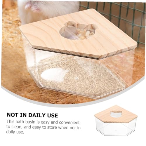 Didiseaon Hamster Sandbad Box Transparent Acryl mit Holzdeckel Sandbadebehälter für Hamster Rennmäuse Chinchillas Sandbad Toilette Ecktoilette für Kleintiere Hygienisch und Dekorativ Didiseaon Hamster Sandbad Box Transparent Acryl mit Holzdeckel Sandbadebehälter für Hamster Rennmäuse Chinchillas Sandbad Toilette Ecktoilette für Kleintiere Hygienisch und Dekorativ von Didiseaon