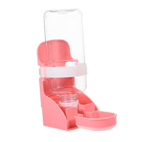 Didiseaon Haustier Trinkflasche für Hamster und Kaninchen aus Geruchlosem Sicherem Material Stabiler Hängebehälter Auslaufsicher für Meerschweinchen und Kleine Kleintiere Rosa Einsetzbar von Didiseaon