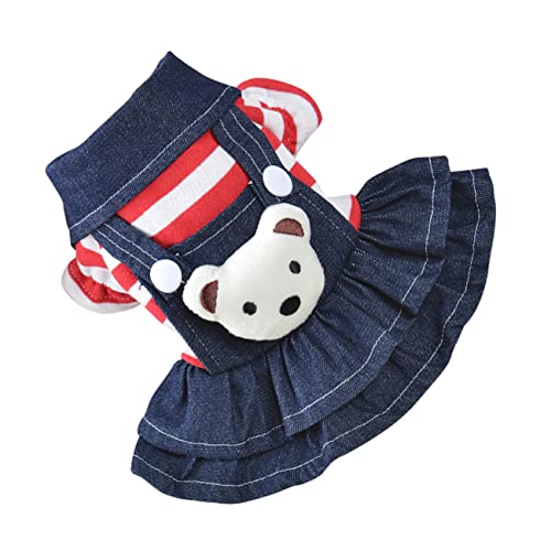 Didiseaon Haustierbärschlingerock Haustier-Jeans-Overalls Kleidung tragen Hundekleid Welpe Party Hundebekleidung Bekleidung für kleine Hunde Haustier kleiden Hund Katze rot Didiseaon Haustierbärschlingerock Haustier-Jeans-Overalls Kleidung tragen Hundekleid Welpe Party Hundebekleidung Bekleidung für kleine Hunde Haustier kleiden Hund Katze rot von Didiseaon