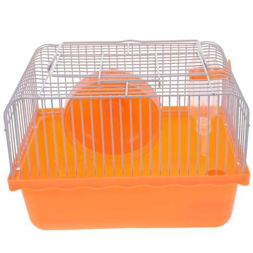 Didiseaon Haustierkäfig Kleintierbedarf Reisekäfig für Ratten Reisekäfighamster Käfigauskleidung hamsterkäfig Hamster käfig Kleintierkäfig Hamsterhaus Chinchillakäfig Plastik Rosa von Didiseaon