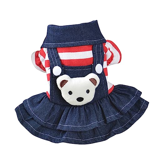 Didiseaon Hundegurtrock Größe Haustier kleiden Kariertes hundekleid tragen Hunde-Outfits Hund rotes Kleid Welpenkleidung für kleine Hunde Zubehör für Hundebekleidung von Didiseaon
