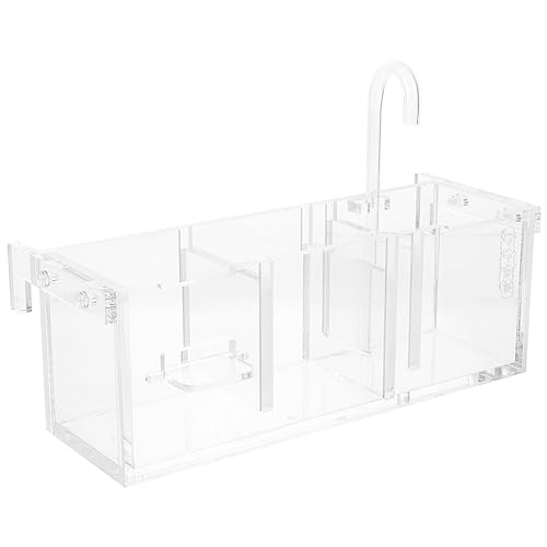 Didiseaon Kasten Filter Für Fischbecken Reinigungsbox Für Aquarien Hydroponik-filterbox Aquarienzuchtbox Hängende Tropfbox Für Aquarien Hängende Filterbox Filterschwamm Acryl Multifunktion von Didiseaon