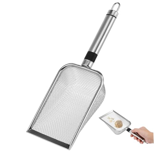 Didiseaon Katze Stahl Saftstreuung Katzenstreusieb Haustier Draht Feinmaschige Katzenstreuschaufel Katze Sifting Scoop Dünn Feine Wurfschaufel Stahlschaufel Dein Und Silver Rostfreier Stahl Didiseaon Katze Stahl Saftstreuung Katzenstreusieb Haustier Draht Feinmaschige Katzenstreuschaufel Katze Sifting Scoop Dünn Feine Wurfschaufel Stahlschaufel Dein Und Silver Rostfreier Stahl von Didiseaon