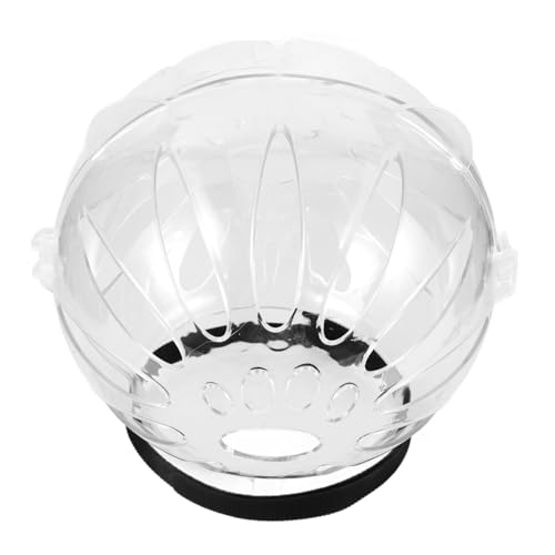 Didiseaon Katzenhaube Katzen Hut katzenmützen Katzen pfotenpflege Katzenhut Katzenhelm klein Verstellbarer Kätzchenhelm Hundehelm Fellpflegehelm für Katzen Abs Transparent von Didiseaon