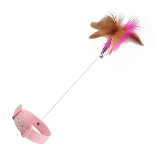 Didiseaon Katzenspielzeug Selbstspielzeug Kätzchen Mit Katzenbeißspielzeug Katzenhalsband Teaser Knisterspielzeug Katzenspielzeug Stab von Didiseaon
