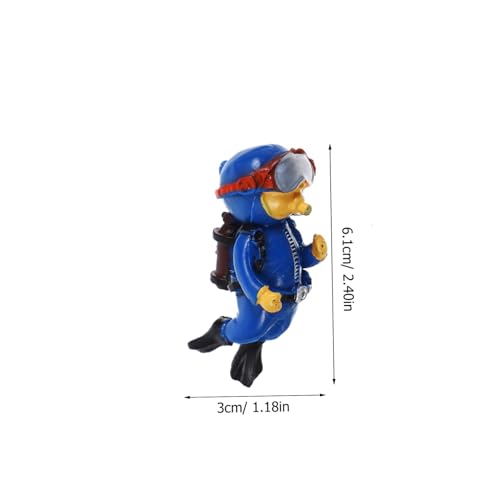 Didiseaon PVC Taucher Aquarium Deko Mini Taucher Figur Schwimmend Lebensecht Detailreich für Fischbecken Kreative Unterwasserwelt Aquarium Dekoration Geschenk von Didiseaon