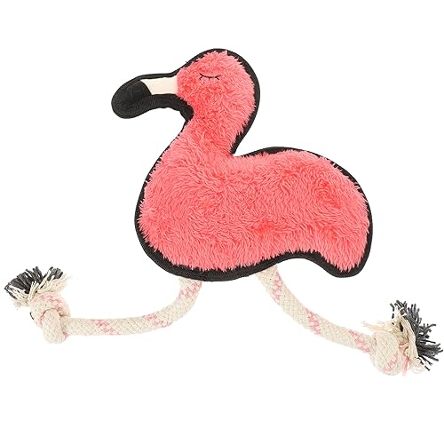 Didiseaon Quietschendes Hundespielzeug in Flamingoform Interaktives Spielzeug Für Hunde Interaktives Hundespielzeug Cartoon-hundespielzeug Süßes Hundespielzeug Kleiner Hund Plüsch Hündchen von Didiseaon