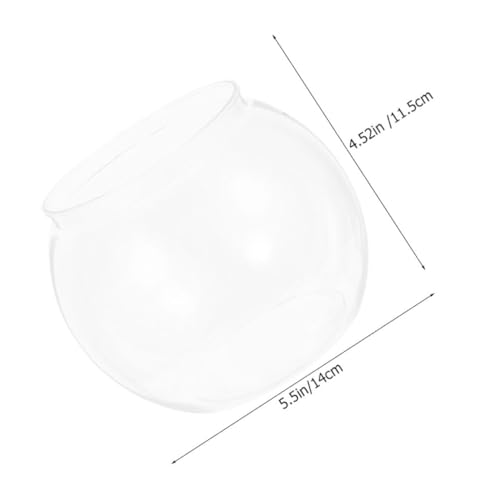 Didiseaon Transparenter Kleiner Kunststoff Fischglas Aquarium Rundes Fischbecken Bruchsicher für Büro Wohnzimmer und Garten Dekoration als Didiseaon Transparenter Kleiner Kunststoff Fischglas Aquarium Rundes Fischbecken Bruchsicher für Büro Wohnzimmer und Garten Dekoration als von Didiseaon