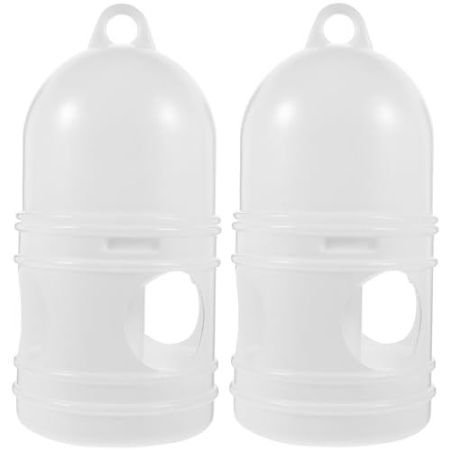 Wasserspender für Tauben, 1 l, Vogel-Wassertränke, Tauben-Futterstation, Wassertopf, Kunststoff, Haustier-Trinkkessel für universelles Papageienkäfig, 2 Stück Wasserspender für Tauben, 1 l, Vogel-Wassertränke, Tauben-Futterstation, Wassertopf, Kunststoff, Haustier-Trinkkessel für universelles Papageienkäfig, 2 Stück von Didiseaon