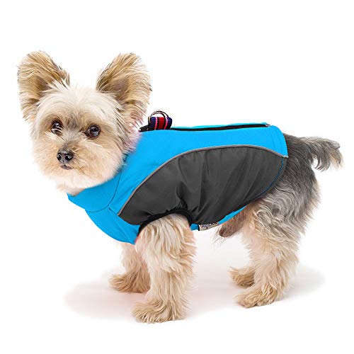 Didog Warmer Hundemantel für kleine Hunde und Katzen, mit Fleece gefüttert, reflektierend, kaltes Wetter, Sportweste mit Reißverschluss und Leinen-Ring zum Spazierengehen, Wandern, Blau Didog Warmer Hundemantel für kleine Hunde und Katzen, mit Fleece gefüttert, reflektierend, kaltes Wetter, Sportweste mit Reißverschluss und Leinen-Ring zum Spazierengehen, Wandern, Blau von Didog