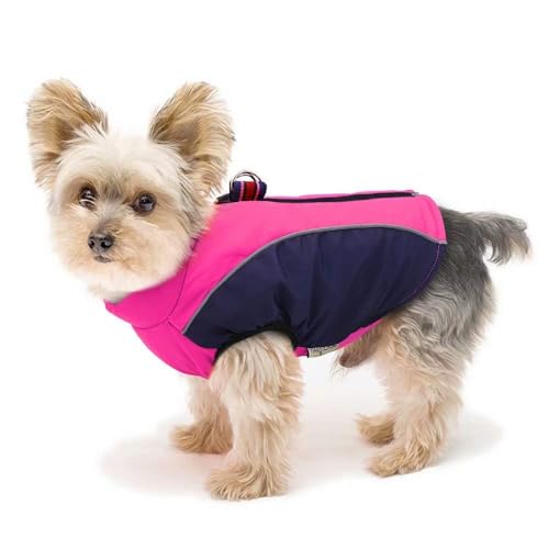Didog Warmer Hundemantel für kleine Hunde und Katzen, mit Fleece gefüttert, reflektierende Hundejacke für kaltes Wetter, Sportweste mit Reißverschluss und Leinen-Ring zum Spazierengehen, Wandern, Rose Didog Warmer Hundemantel für kleine Hunde und Katzen, mit Fleece gefüttert, reflektierende Hundejacke für kaltes Wetter, Sportweste mit Reißverschluss und Leinen-Ring zum Spazierengehen, Wandern, Rose von Didog