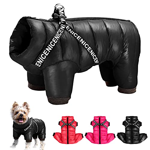 Didog Wintermantel für kleine Hunde, wasserdichte Jacken mit Geschirr und D-Ringen, Warmer Reißverschluss, kaltes Wetter, für Welpen und Katzen, zum Spazierengehen Didog Wintermantel für kleine Hunde, wasserdichte Jacken mit Geschirr und D-Ringen, Warmer Reißverschluss, kaltes Wetter, für Welpen und Katzen, zum Spazierengehen von Didog