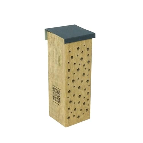 Premium Nisthilfe Wildbienen Bienen Insekten Hotel aus Massivholz zum Aufhängen mit Dach - Bienenfreundliches Insektenhaus für den Garten Premium Nisthilfe Wildbienen Bienen Insekten Hotel aus Massivholz zum Aufhängen mit Dach - Bienenfreundliches Insektenhaus für den Garten von Die Gartenbeet-Kiste