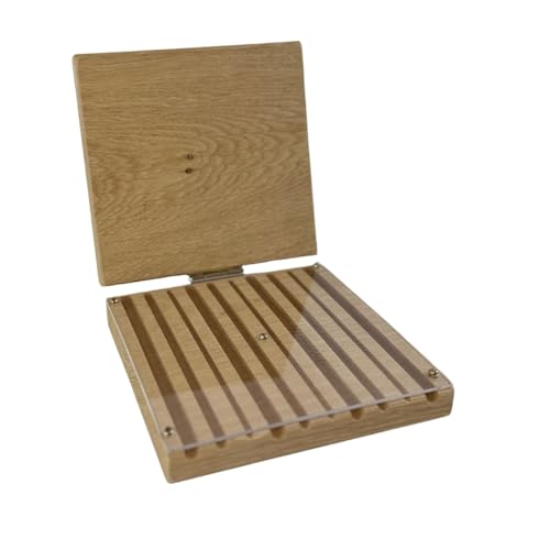 Wildbienen Schaukasten zur Beobachtung – Nistkasten aus zertifiziertem Eichenholz mit 10 Nistgängen und transparenter Polycarbonatplatte – Ideal für Schule, Kindergärten und Naturfreunde Wildbienen Schaukasten zur Beobachtung – Nistkasten aus zertifiziertem Eichenholz mit 10 Nistgängen und transparenter Polycarbonatplatte – Ideal für Schule, Kindergärten und Naturfreunde von Die Gartenbeet-Kiste