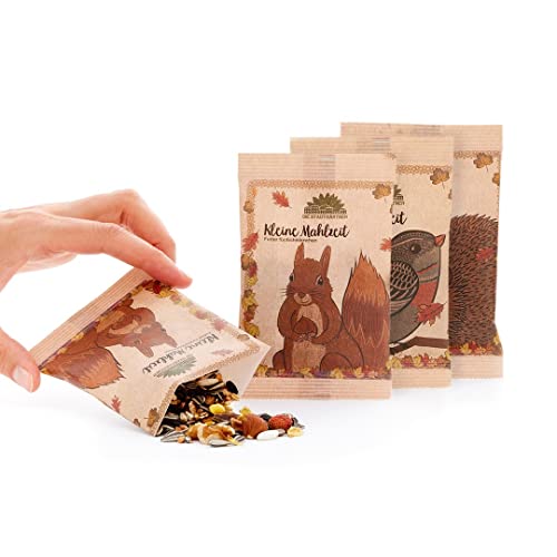 Set aus 3 kleinen Mahlzeiten: Enthält 3 kleine Futterportionen für Wildvögel, Igel und Eichhörnchen | Perfekte Kleinigkeit als Mitgebsel zur kalten Jahreszeit | Hochwertiges Tierfutter Set aus 3 kleinen Mahlzeiten: Enthält 3 kleine Futterportionen für Wildvögel, Igel und Eichhörnchen | Perfekte Kleinigkeit als Mitgebsel zur kalten Jahreszeit | Hochwertiges Tierfutter von Die Stadtgärtner
