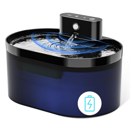 Katzenbrunnen Kabellos, Diealles Shine 2.2L Trinkbrunnen für Katze mit Bewegungsmelder, 4200mAh Wasserbrunnen für Katzen, Leise Wasserpumpe Trinkbrunnen für Hunde Katze Katzenbrunnen Kabellos, Diealles Shine 2.2L Trinkbrunnen für Katze mit Bewegungsmelder, 4200mAh Wasserbrunnen für Katzen, Leise Wasserpumpe Trinkbrunnen für Hunde Katze von Diealles Shine