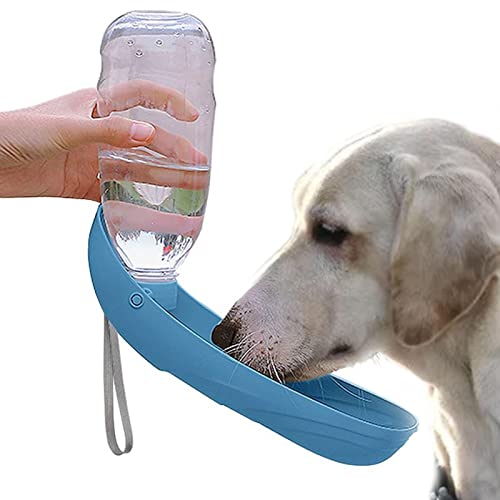 Dificato 550 ml Hunde-Wasserflaschenspender | Tragbarer Wasserbehälter mit 550 ml Fassungsvermögen | Tragbarer Trinknapf für Spaziergänge im Freien, Reisen, Wandern von Dificato