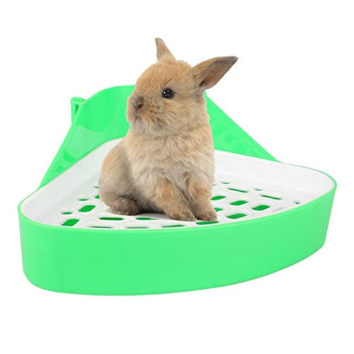 Dificato Haustier Kaninchen Toilette - Kleintierstreu Käfig Töpfchentrainer - Kaninchenkäfig Katzenbox mit herausnehmbarem Tablett für Kleintiere Kaninchen Meerschweinchen von Dificato