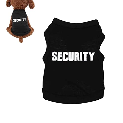Dificato T-Shirt für Hunde, Hunde-T-Shirt mit Sicherheitsmuster – atmungsaktives Haustier-Sommer-T-Shirt für kleine bis große Hunde, Welpen-Katzenweste für Hunde und Jungen von Dificato