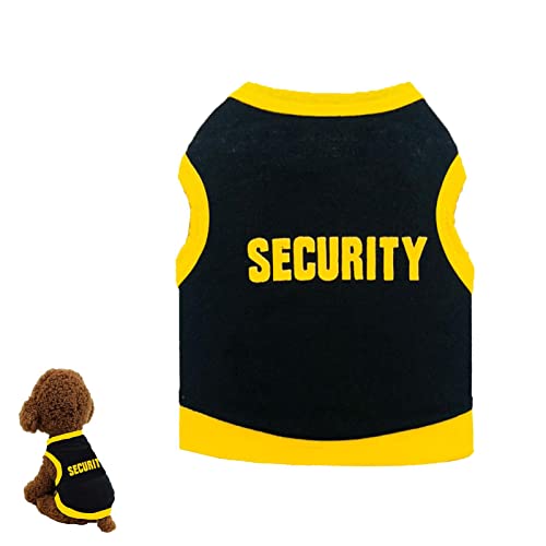Dificato T-Shirt für Hunde - Hund T-Shirt mit Sicherheitsmuster | Sicherheits-Hundeshirt, Haustier Hund Sommerkleidung von Größe S bis L, männliche Hundekleidung von Dificato