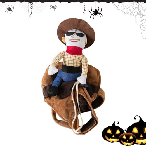 Haustier-Cosplay-Kostüme – lustige Halloween-Hunde Cowboy-Kostüme, Themenparty-Zubehör für Halloween-Party, Foto-Requisiten, Festivalumzug, Halloween-Reisen Dificato von Dificato