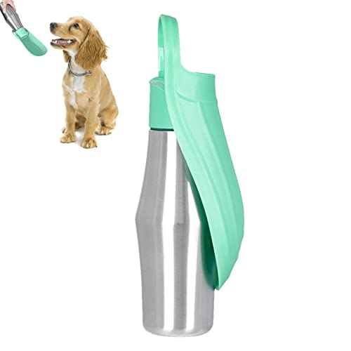 Hunde-Reise-Wasserflasche, 765 ml, große Kapazität, Edelstahl-Hundewasserflasche, tragbarer Hundewasserflaschenspender für Reisen, Spazierengehen, Wandern und Outdoor-Aktivitäten von Dificato