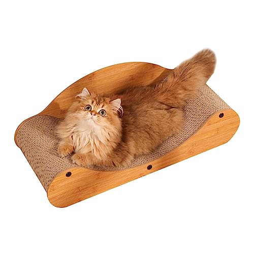 Kratzmatte für Katzen, Wellpappe, Kratzmatte für Indoor-Katzen, Haustier-Kratzspielzeug mit Katzenminze, Katzenkratzbaum, Lounge-Sofa, Möbel-Couch-Schutz Dificato von Dificato