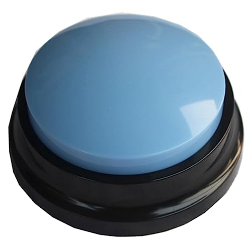 Diggtor 4 Stück Pet Sound Box Sprechende Taste Registrierung Sprachrecorder Sprechendes Spielzeug Trainingswerkzeug für Haustiere Squeeze Box Music Box Blau von Diggtor