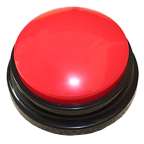 Diggtor 4 Stück Pet Sound Box Sprechende Taste Registrierung Sprachrecorder Sprechendes Spielzeug Trainingswerkzeug für Haustiere Squeeze Box Music Box Rot von Diggtor