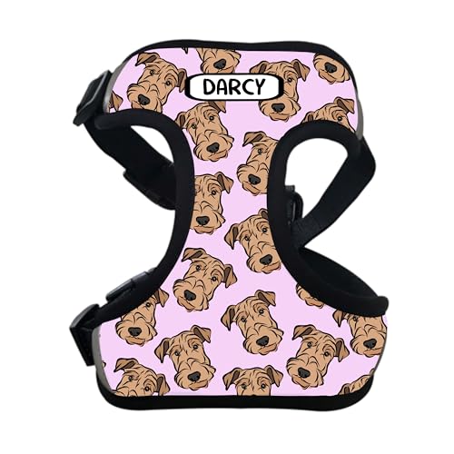 Airedale Terrier Hundegeschirr, personalisierbar, mit Hundemuster, personalisierbar, Haustier-Porträt, reflektierender Brustgurt, Geschenk für Haustierbesitzer Airedale Terrier Hundegeschirr, personalisierbar, mit Hundemuster, personalisierbar, Haustier-Porträt, reflektierender Brustgurt, Geschenk für Haustierbesitzer von Digi Doggo