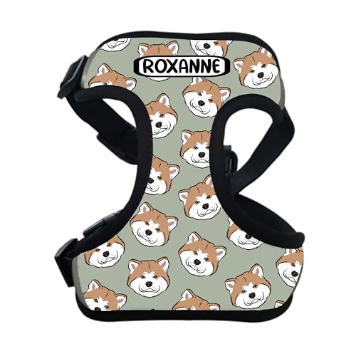 Akita Inu Hundegeschirr, personalisierbar, japanisches Akita-Gesichtsmuster, reflektierender Brustgurt für Haustiere, Akita Inu-Besitzer, Liebhaber, Geschenkidee/Hunde-Zubehör Akita Inu Hundegeschirr, personalisierbar, japanisches Akita-Gesichtsmuster, reflektierender Brustgurt für Haustiere, Akita Inu-Besitzer, Liebhaber, Geschenkidee/Hunde-Zubehör von Digi Doggo