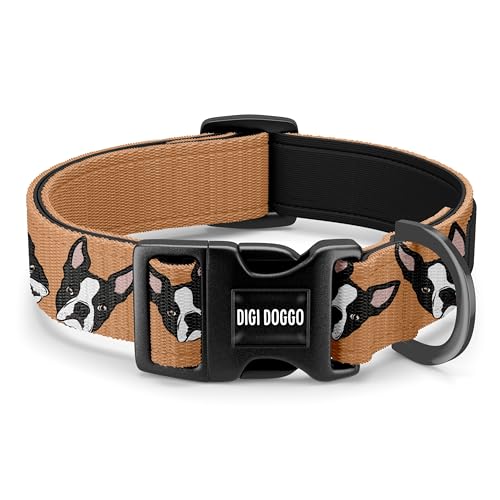 Boston Terrier Halsband/personalisierbares Hundehalsband/individueller Name Haustier Schnalle Choker/Designer Haustier Halsband/Boston Terrier Besitzer Geschenk/Hund Mama Geschenk Boston Terrier Halsband/personalisierbares Hundehalsband/individueller Name Haustier Schnalle Choker/Designer Haustier Halsband/Boston Terrier Besitzer Geschenk/Hund Mama Geschenk von Digi Doggo