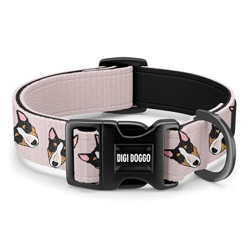 Bullterrier-Halsband/personalisierbares Bully Rasse-Halsband/Sublimations-Hundehalsband/individuelles Haustierhalsband mit Namen/moderner Bullterrier-Gesichtsgeschenke Bullterrier-Halsband/personalisierbares Bully Rasse-Halsband/Sublimations-Hundehalsband/individuelles Haustierhalsband mit Namen/moderner Bullterrier-Gesichtsgeschenke von Digi Doggo