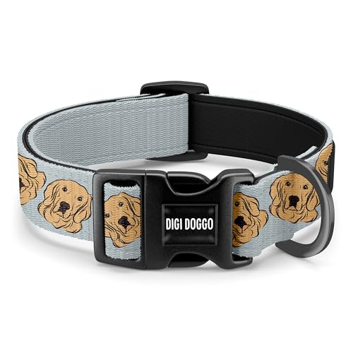 Golden Retriever Hundehalsband/verstellbares Haustier-Porträt, Qucik-Schnalle, Choker/Schnalle, Sublimationsdruck-Halsband/Retriever-Hundegeschenke/goldene Haustier-Mama Geschenke Golden Retriever Hundehalsband/verstellbares Haustier-Porträt, Qucik-Schnalle, Choker/Schnalle, Sublimationsdruck-Halsband/Retriever-Hundegeschenke/goldene Haustier-Mama Geschenke von Digi Doggo