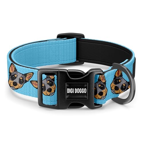 Halsband für australische Rinder/individuelles Hundegesichtsmuster, Halszubehör, Haustierhalsband mit Namen, einzigartiges Geschenk für Spaziergänge mit dem Hund Halsband für australische Rinder/individuelles Hundegesichtsmuster, Halszubehör, Haustierhalsband mit Namen, einzigartiges Geschenk für Spaziergänge mit dem Hund von Digi Doggo