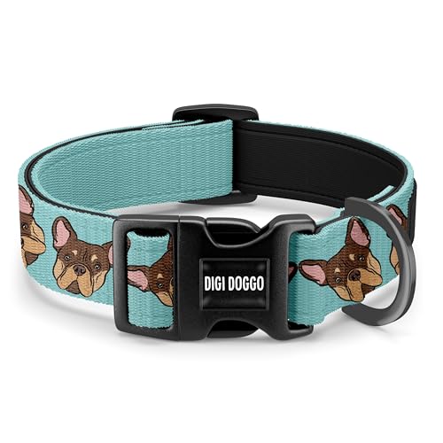 Halsband für französische Bulldogge, verstellbares Haustier-Porträt-Halsband, Schnalle, Sublimationsdruck, Frenchie-Hunde-Geschenke, Frenchie-Portrait-Halsband, Choker Halsband für französische Bulldogge, verstellbares Haustier-Porträt-Halsband, Schnalle, Sublimationsdruck, Frenchie-Hunde-Geschenke, Frenchie-Portrait-Halsband, Choker von Digi Doggo