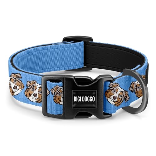 Halsband mit australischem Schäferhund/individuelles Hundegesichtsmuster/Haustierhalsband mit Namen/Aussie-Schäferhund, Geschenk für Aussie-Hund, Mutter Halsband mit australischem Schäferhund/individuelles Hundegesichtsmuster/Haustierhalsband mit Namen/Aussie-Schäferhund, Geschenk für Aussie-Hund, Mutter von Digi Doggo