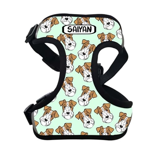 Hundegeschirr aus Draht, Fuchsterrier, personalisierbar, mit Hundegesichtsmuster, verstellbar, Brustgurt für Hunderassen, Haustierporträt, Fuchsterrier Hundegeschirr aus Draht, Fuchsterrier, personalisierbar, mit Hundegesichtsmuster, verstellbar, Brustgurt für Hunderassen, Haustierporträt, Fuchsterrier von Digi Doggo