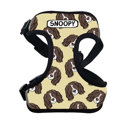 Hundegeschirr mit Cockerspaniel-Motiv, personalisierbar, mit Hunde-Motiv, Spazierengehzubehör, verstellbarer Brustgurt, Haustierbesitzer Hundegeschirr mit Cockerspaniel-Motiv, personalisierbar, mit Hunde-Motiv, Spazierengehzubehör, verstellbarer Brustgurt, Haustierbesitzer von Digi Doggo