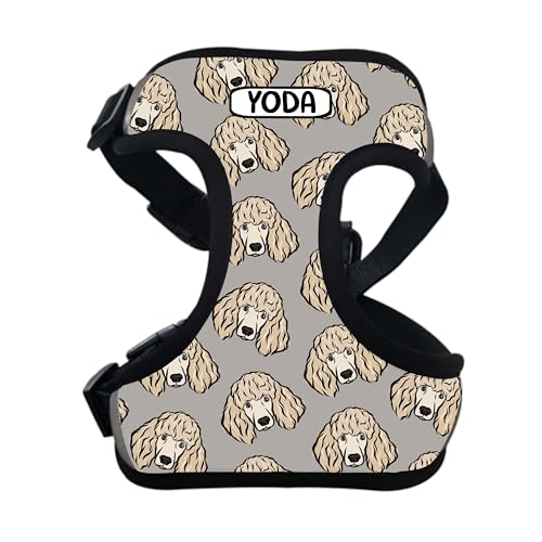 Hundegeschirr mit Pudelgesicht, personalisierbar, Pudel-Porträt, Brustgurt zum Spazierengehen, Standard-Hunde-Spazierengehen, Outdoor-Zubehör, individuelles Hunde-Illustrationsmuster, Geschenk Hundegeschirr mit Pudelgesicht, personalisierbar, Pudel-Porträt, Brustgurt zum Spazierengehen, Standard-Hunde-Spazierengehen, Outdoor-Zubehör, individuelles Hunde-Illustrationsmuster, Geschenk von Digi Doggo