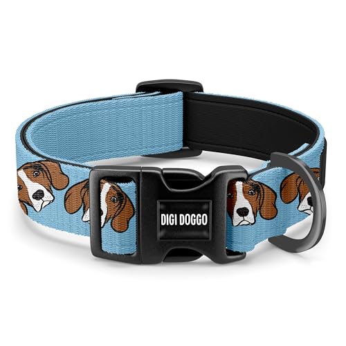 Hundehalsband mit Aufschrift "English Foxhound", personalisierbar, mit Namen, personalisierbar, Geschenk für Hundebesitzer Hundehalsband mit Aufschrift "English Foxhound", personalisierbar, mit Namen, personalisierbar, Geschenk für Hundebesitzer von Digi Doggo