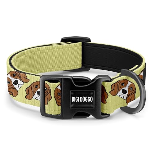 Hundehalsband mit Beagle-Motiv, personalisierbar, mit aufgedrucktem Namen, Geschenk für Beagle-Vater Hundehalsband mit Beagle-Motiv, personalisierbar, mit aufgedrucktem Namen, Geschenk für Beagle-Vater von Digi Doggo