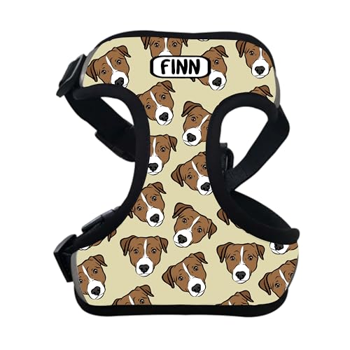 Jack Russell Terrier Hundegeschirr, personalisierbar, personalisierbar, mit Jack-Russell-Namen, Brustgurt, Haustiergeschenke Jack Russell Terrier Hundegeschirr, personalisierbar, personalisierbar, mit Jack-Russell-Namen, Brustgurt, Haustiergeschenke von Digi Doggo