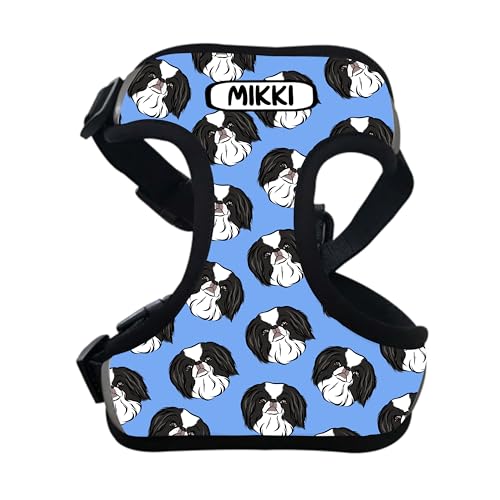 Japanisches Kinn-Hundegeschirr, personalisierbar, Brustgurt, Haustierbesitzer, Wandergeschirr, japanische Kinnrasse, Mama-Idee Japanisches Kinn-Hundegeschirr, personalisierbar, Brustgurt, Haustierbesitzer, Wandergeschirr, japanische Kinnrasse, Mama-Idee von Digi Doggo