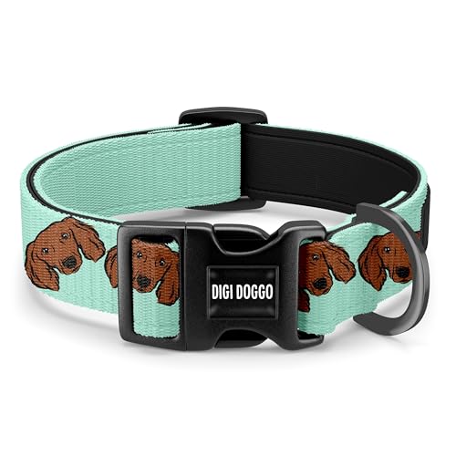 Langhaar-Dackel-Halsband/individuelles Haustier-Schnallen-Halsband/große Hunderassen-Halsband/Wursthundemuster-Halszubehör/Hundebesitzer-Geschenke/Dackelmama Langhaar-Dackel-Halsband/individuelles Haustier-Schnallen-Halsband/große Hunderassen-Halsband/Wursthundemuster-Halszubehör/Hundebesitzer-Geschenke/Dackelmama von Digi Doggo