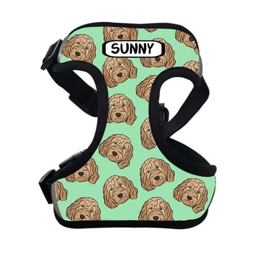 Personalisierbares Cockapoo-Geschirr, personalisierbar, personalisierbar, mit Haustiernamen und Brustgurt, Geschenk für Cockapoo-Besitzer, persönliches Hundegeschirr Personalisierbares Cockapoo-Geschirr, personalisierbar, personalisierbar, mit Haustiernamen und Brustgurt, Geschenk für Cockapoo-Besitzer, persönliches Hundegeschirr von Digi Doggo